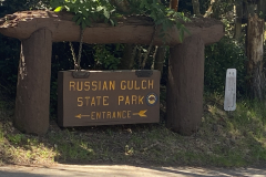 Entrance to Russian Gulch State Park